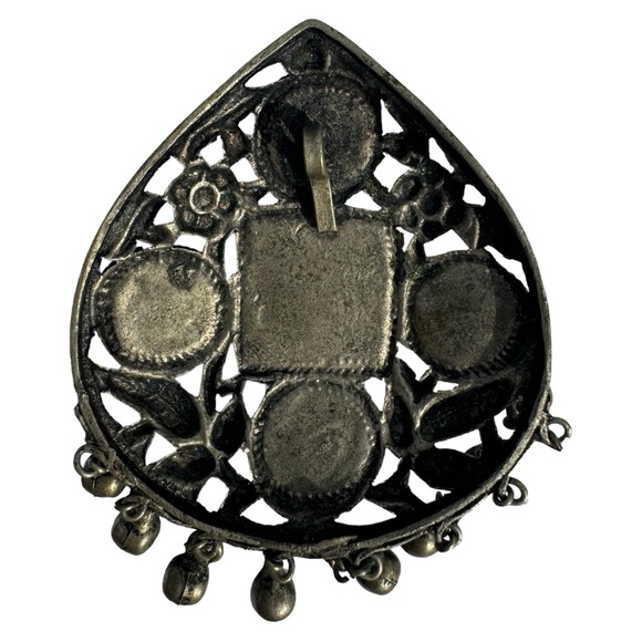 Mid-Century Indian Pendant with Semi-Precious Stones - Picture 2 of 2